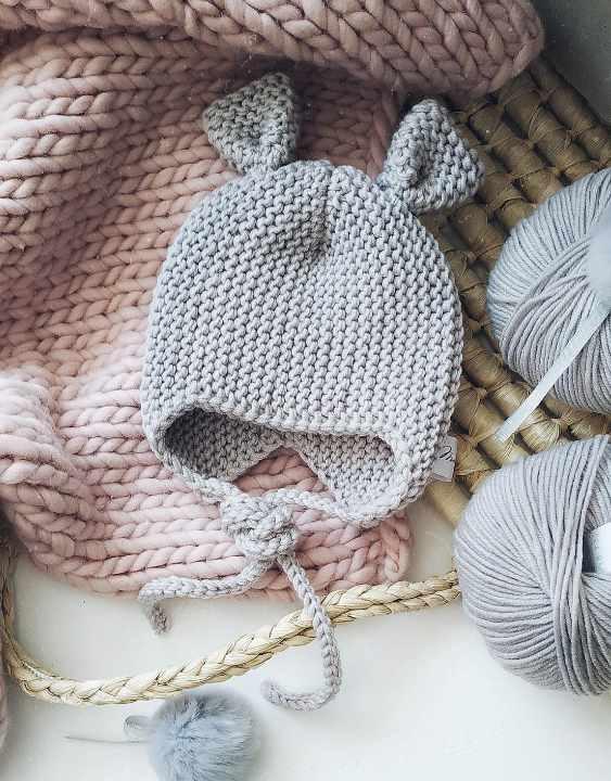 Шапка с ушками Baby Mouse (miel.babystudio)