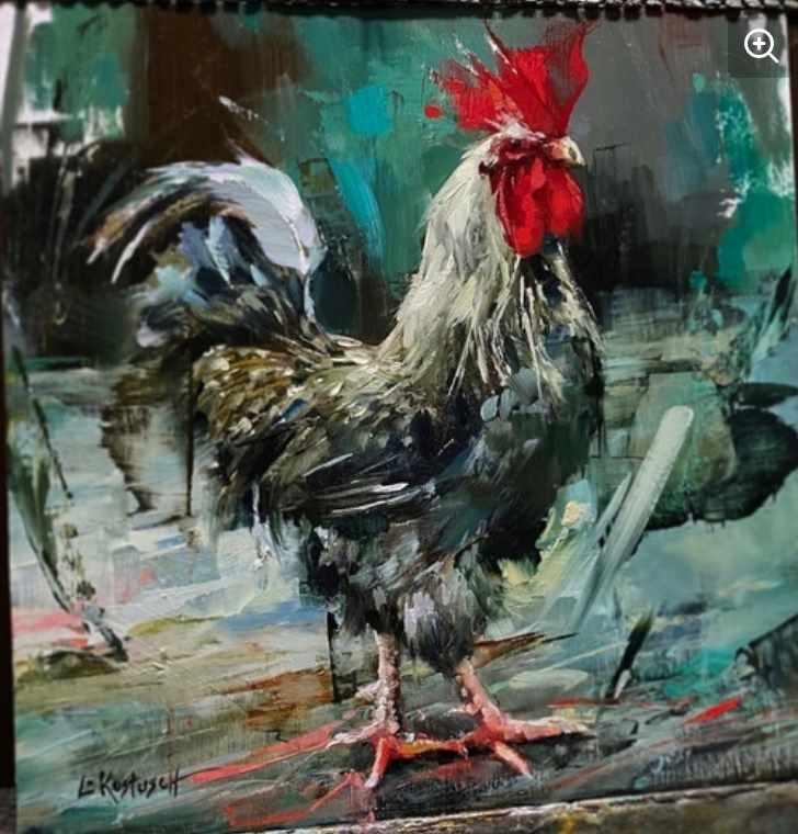 В стиле Lindsey Kustusch. Петух (Анна Маратканова)