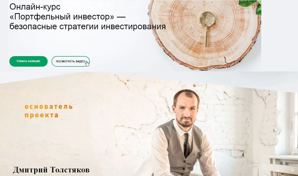 Портфельный инвестор. Тариф «Агрессивный инвестор» (Дмитрий Толстяков)