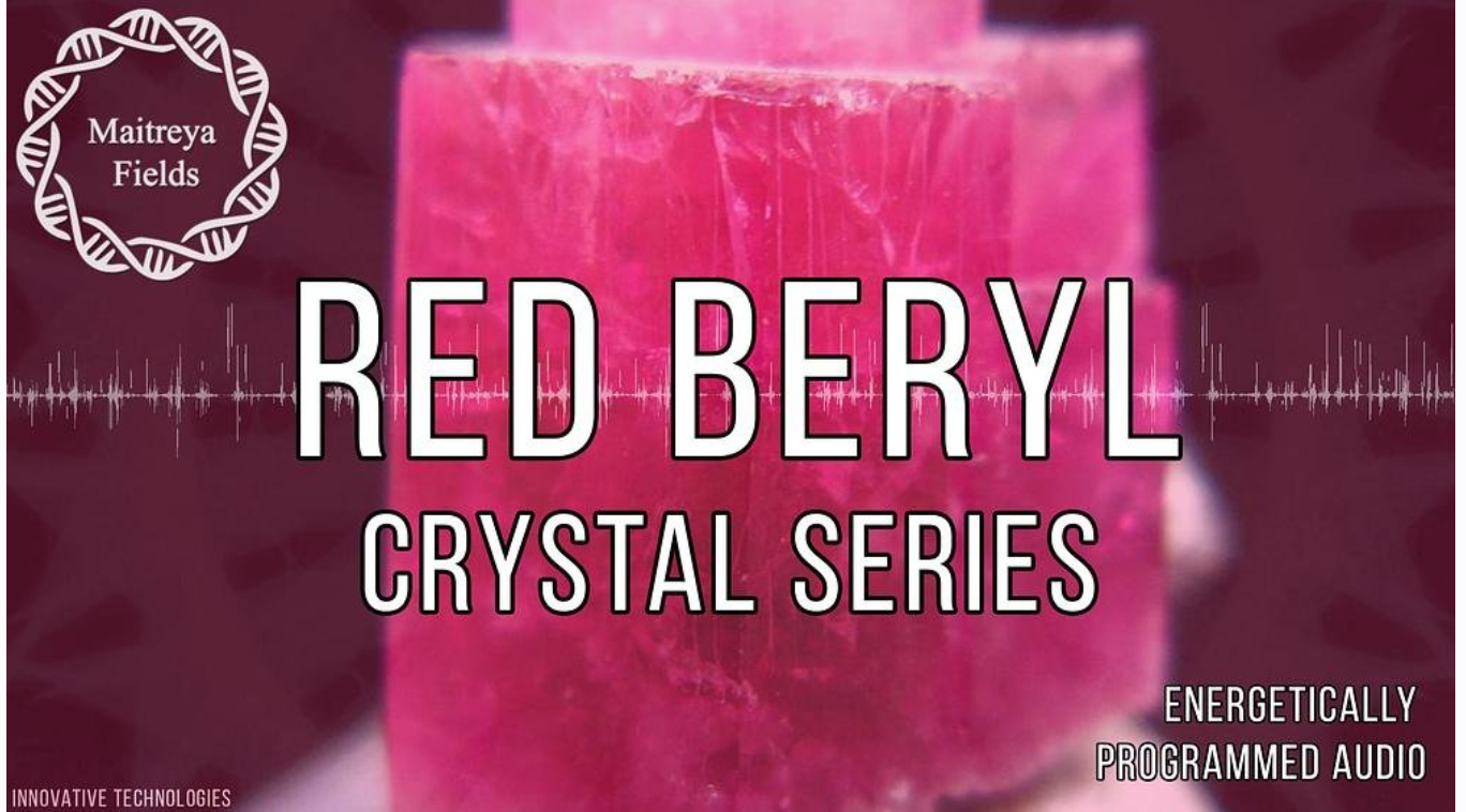 [Maitreya Fields] Красный Берилл Драгоценный камень. Red beryl crystal series