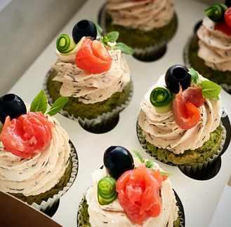 Закусочныe капкейки "Фишловерс" (brutal_cakes)