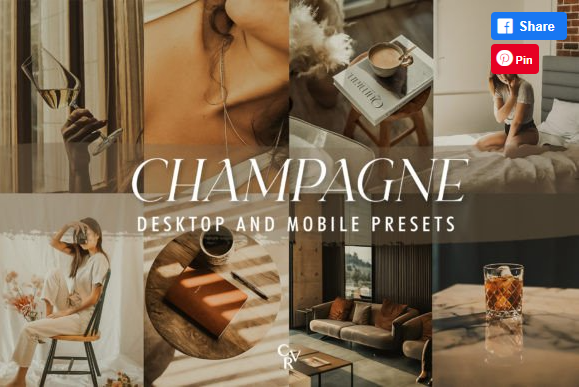[Creativefabrica] 10 Champagne Lightroom Presets