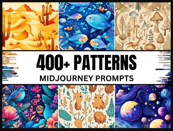 [Creativefabrica] 400+ Patterns Midjourney Prompts Bundle