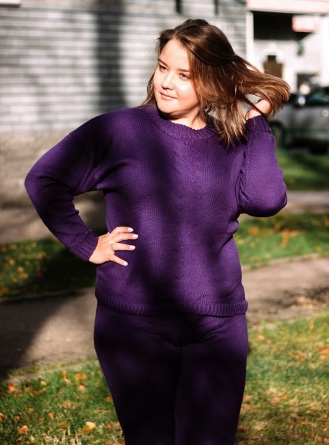 Вязаный костюм Спорт-шик (Школа машинного вязания Первый ряд)