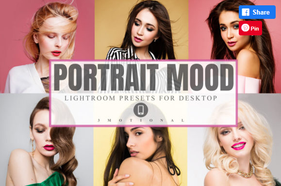 [Creativefabrica] 22 Portrait Mood Lightroom Presets