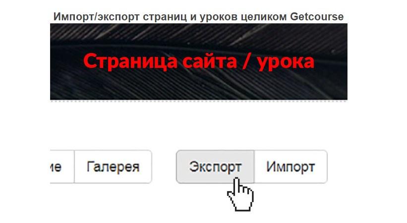 [GetHelpers] Скрипт Импорт/экспорт страниц и уроков целиком Getcourse