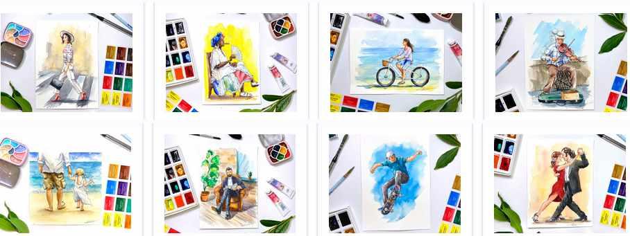 [ВсемАрт] Онлайн-курс “Рисуем людей" Тариф Самостоятельно (Анна Белоусова)