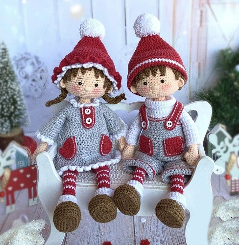 Куклы Ева и Ноэль (Nelly Shkuro)