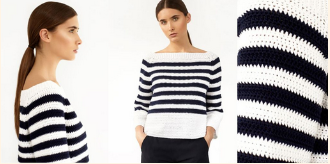 [Вяжи.ру] Женский пуловер крючком Ahoy (Ким Харгривз)