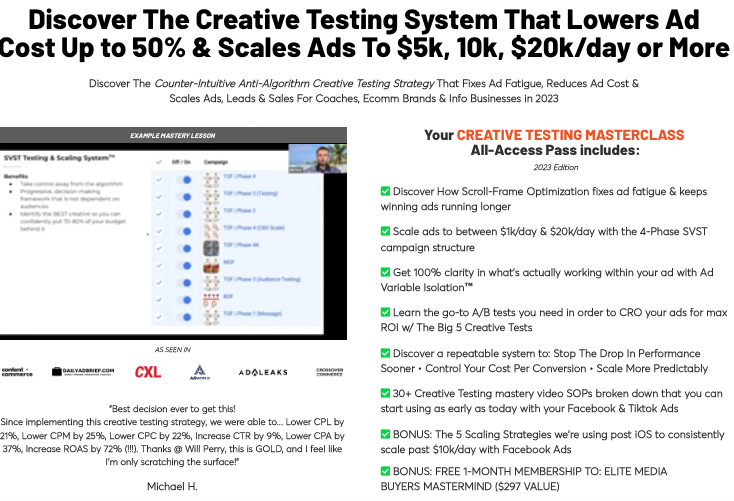 [Elite media buyers] Creative Testing System That Lowers Ad Costs to 50%