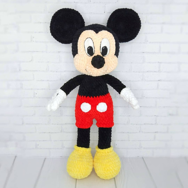 [goozell_toys] Мастер-класс Микки Маус из плюшевой пряжи, фото 1 из 1.