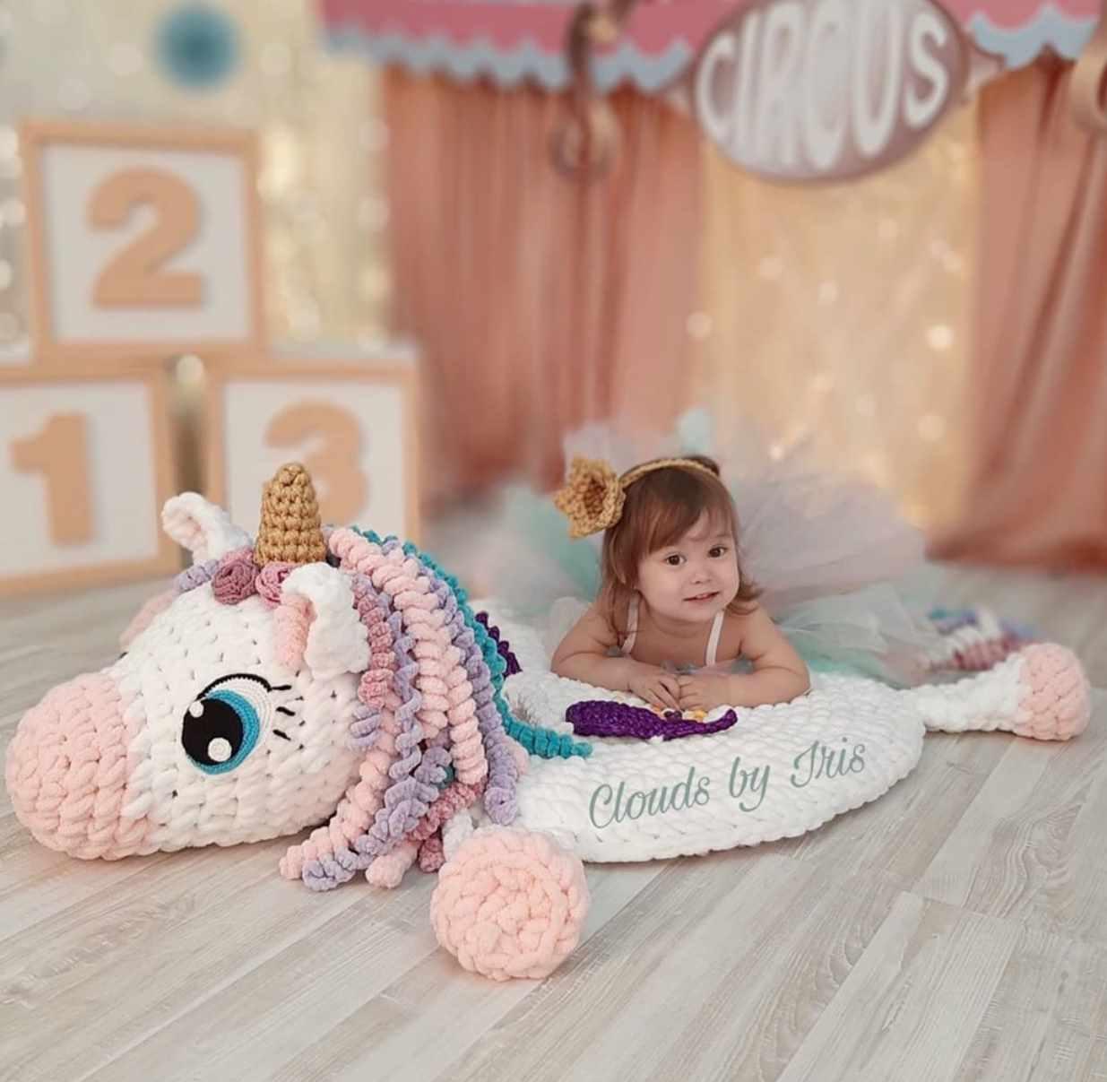 [clouds_by_iris] Коврик Единорожка Мия. PDF+Видео (Ирина Клют)