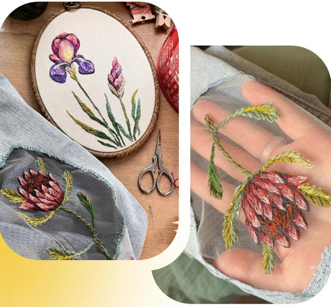 Ирис + Протея (Анна Стукалова)