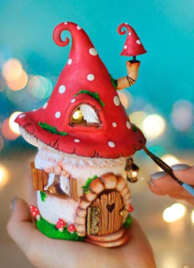 Он-лайн мастер-класс по созданию волшебных домиков (Анастасия Астафьева)