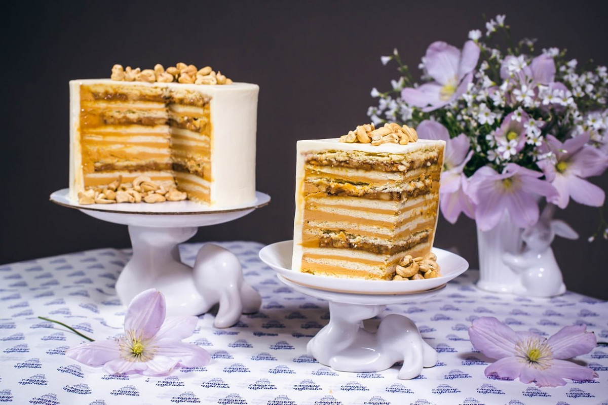 Торт Медовик с орехами (Юлианна Сухотерина)