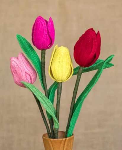 Tulip Flower/Тюльпан (HappyPattyCrochet)