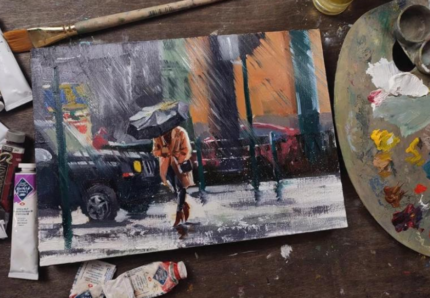 [Художник Online] Мини-курс "Дождь маслом" (Екатерина Бердюгина)