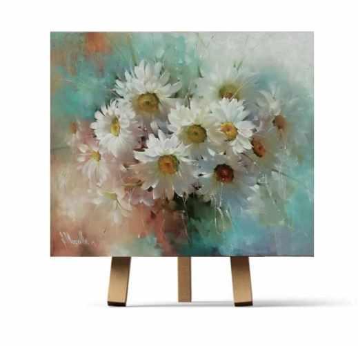 [Рисуем дома] Ромашки  по мотивам художника Сигнатуллин Марсель (Ирина Шпакова)