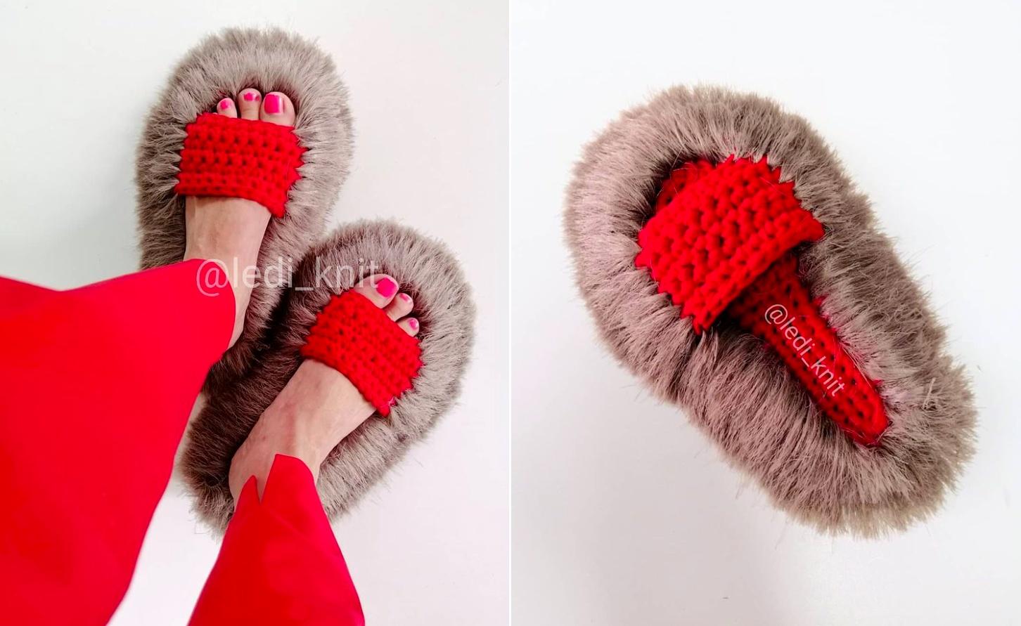 Тапочки Матильда (Елена Финаева) @ledi_knit