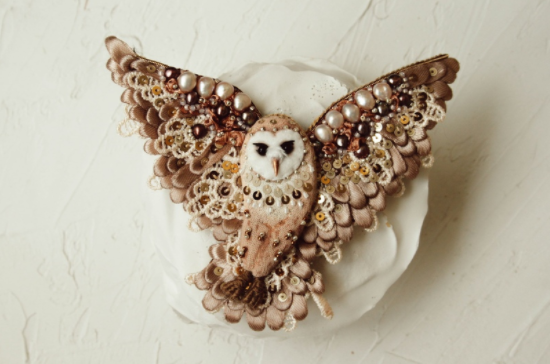 [Soboleva made it] Мастер-класс по вышивке «Сипухи» (Ксения Соболева)