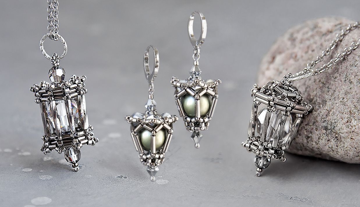 Мастер-классы по созданию бижутерии для начинающих. Кулоны Фонарики № 1, 2, 3 (Елена Шерстобитова)