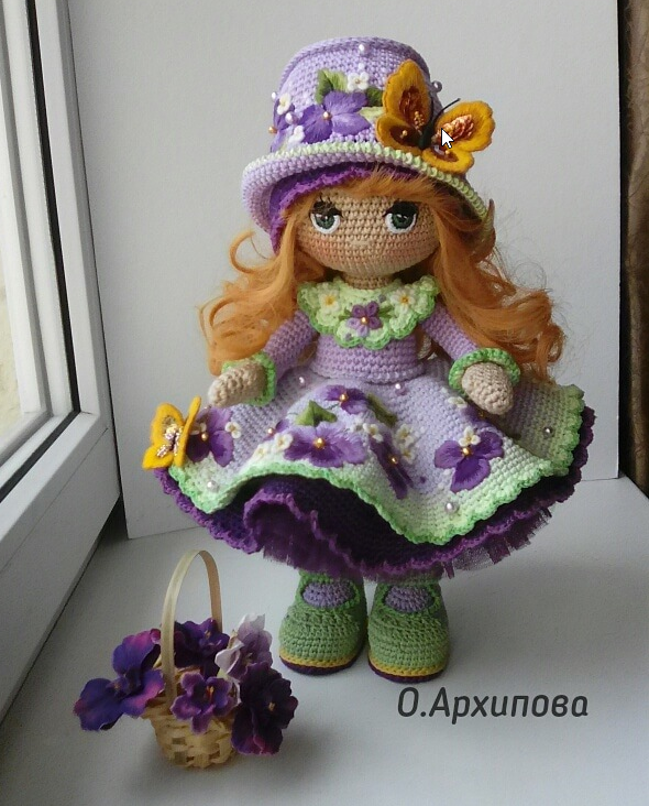Онлайн по куколке Фиалочке (Ольга Архипова)