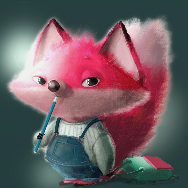 [eve_farb] Мастер класс по рисованию "Лис-школьник" (Елена Баренбаум)