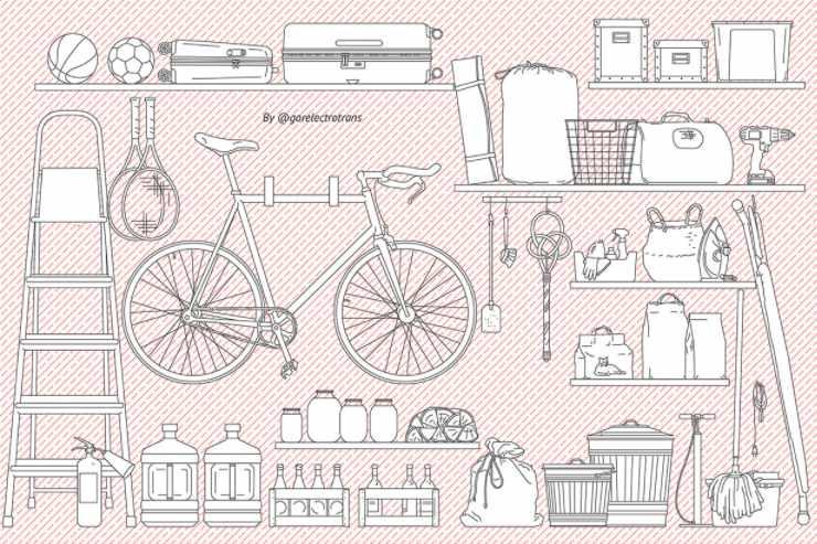 [architectured] Набор деталей Кладовая (Маргарита Гайдук)