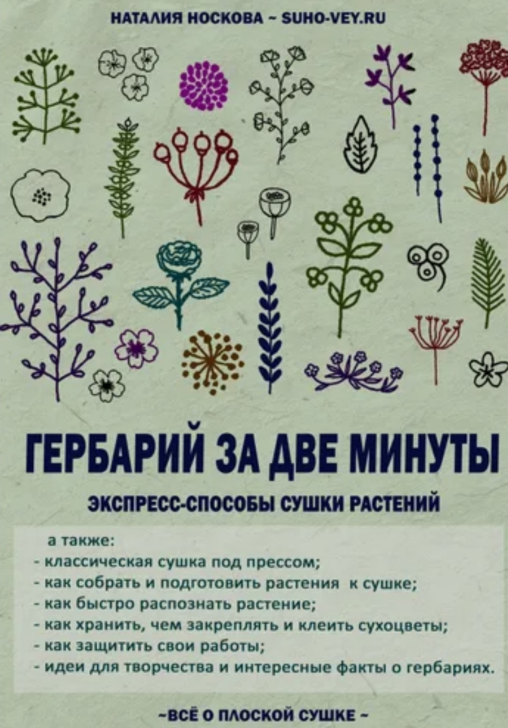 Гербарий за две минуты. Пособие по плоской сушке растений (Наталия Носкова)