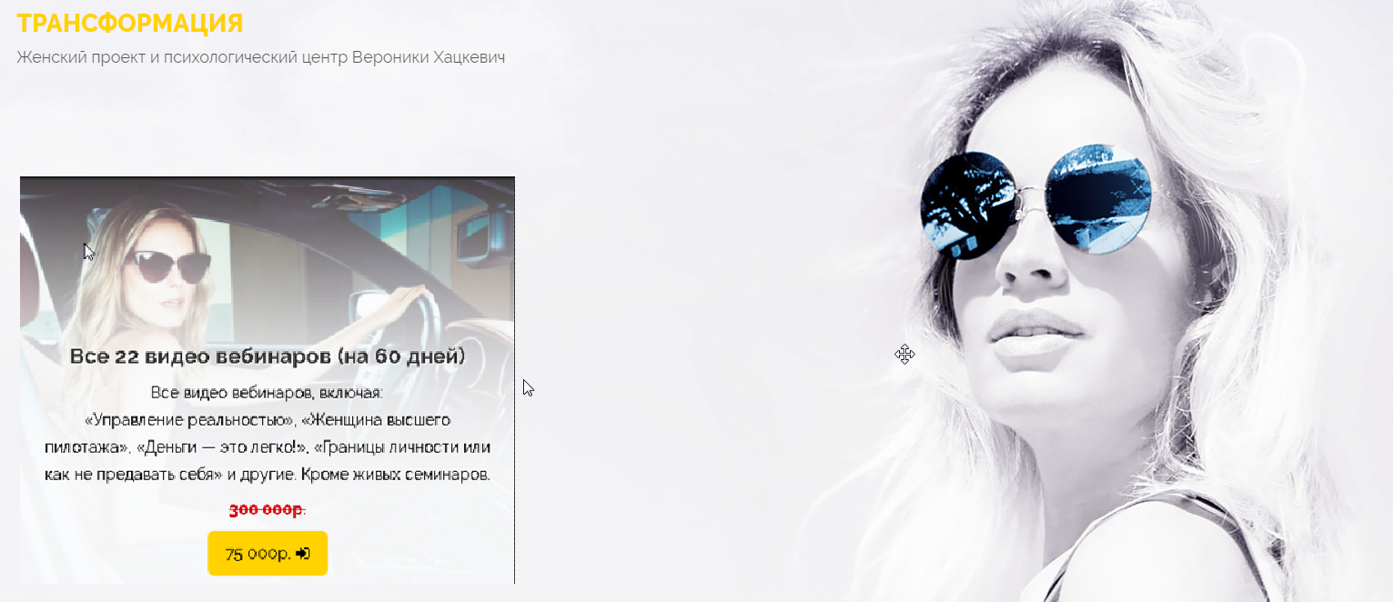 22 видео вебинаров (Вероника Хацкевич)