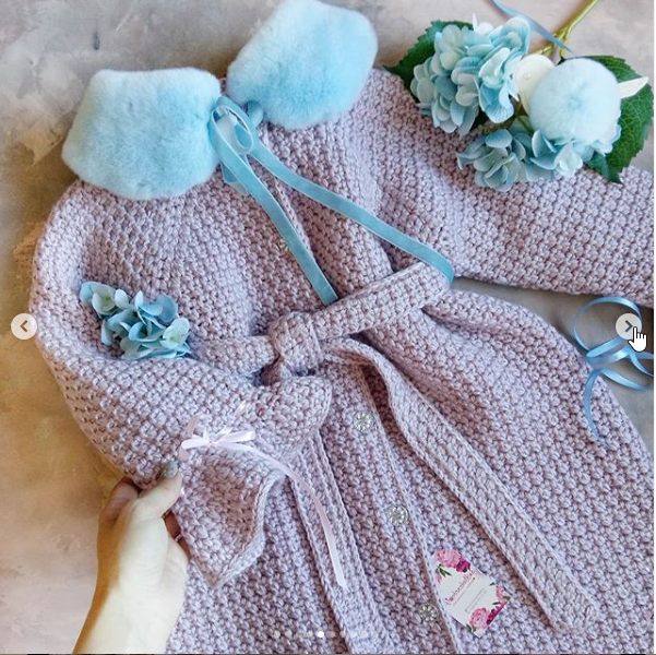 пальто крючком Дуэт (voobrazhalkina)