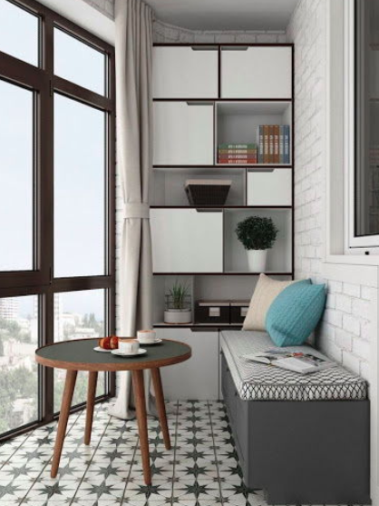 Лоджия как место для хранения. Эргономика, эстетика, возможности (Ольга Аксёнова)