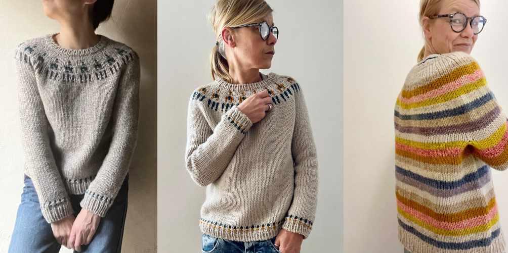 [Вяжи.ру]  Пуловер с круглой кокеткой Norte (Isabell Kraemer), фото 1 из 1.