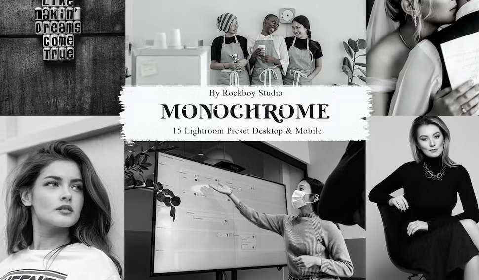 [Envato Market] 15 монохромных Пресеты Lightroom