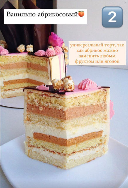 Бисквитные рецептурные карты. Ванильно-абрикосовый сырный мусс (Kasadelika)