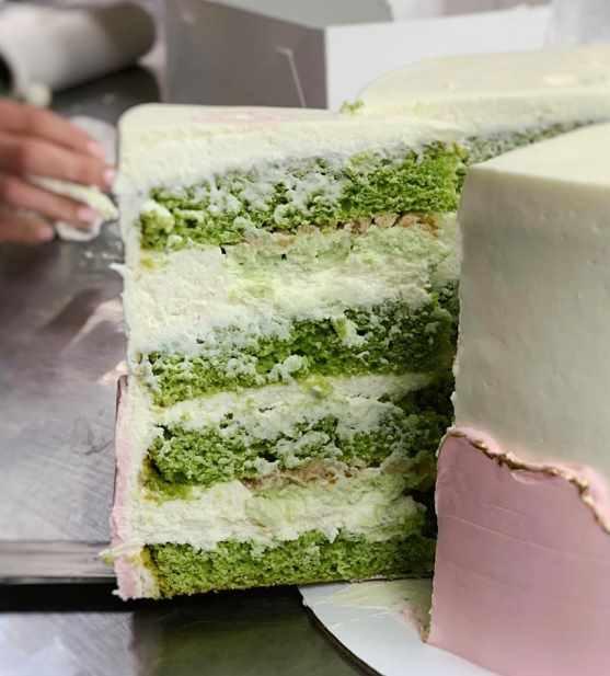 Торт «Шпинат-кунжут-хрустящий лайм» (kulik_ova)