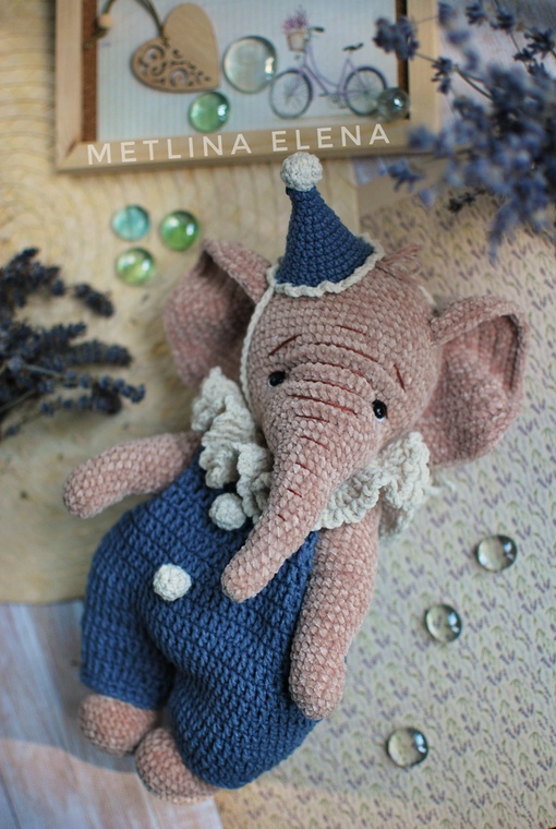 Слоник в стиле Тедди (Елена Метлина)