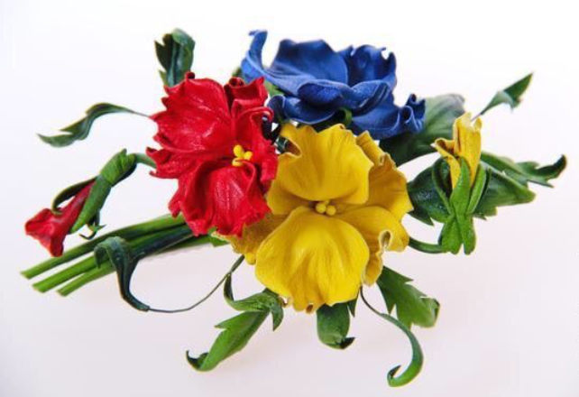 Видео мастер класс Анютины глазки (Инна Шкуропат)