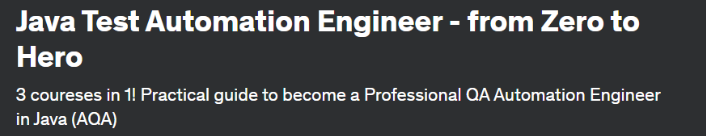 [Udemy] Инженер по автоматизации тестирования Java — c нуля до героя (Learn IT University)