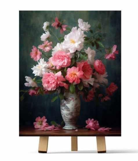 [Рисуем дома] Розовый букет (Ирина Шпакова)