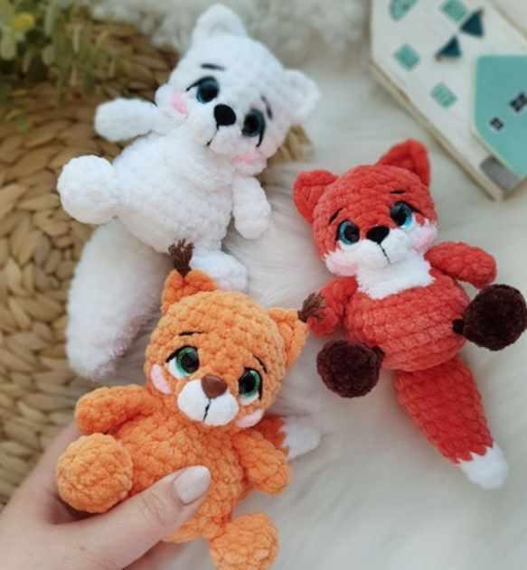 Белочка, лисёнок, песец (Екатерина Чиркова), фото 1 из 1.