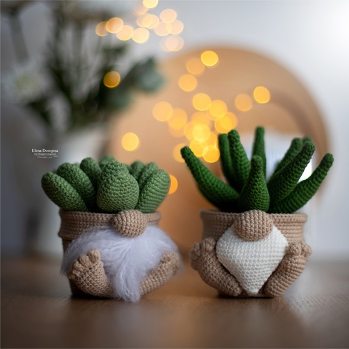 [dorogina_toys] Кашпо-гном с суккулентами (Елена Дорогина)