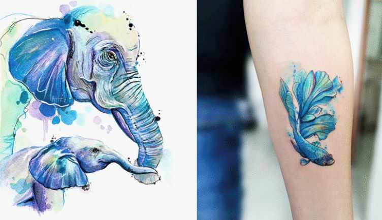 [Domestika]  Акварельные татуировки/Watercolor-Style Tattoo Techniques: Creating Art on Skin (Leidy Vargas)