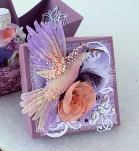 МК - Фантазийная брошь "Птичка - невеличка" (Марина Гверстонская)