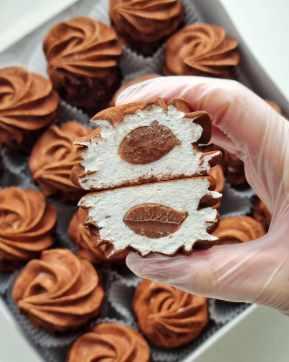 Зефир с шоколадной начинкой. Технологическая карта (desertmsk)