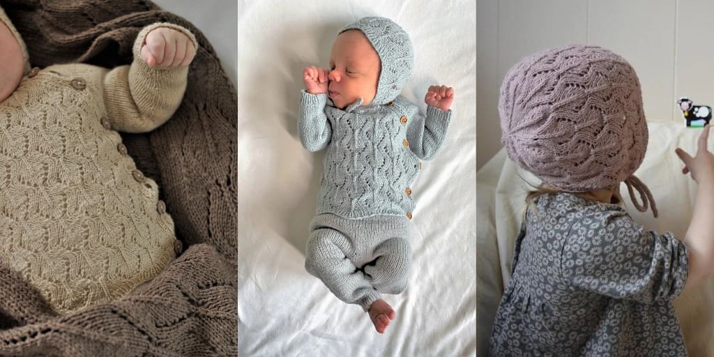 [vjazhi.ru] Вязаный спицами детский комплект Lille Spire (Yndestrikk)