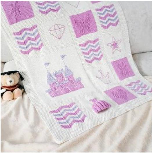 Плед Принцессы (marine_knits)