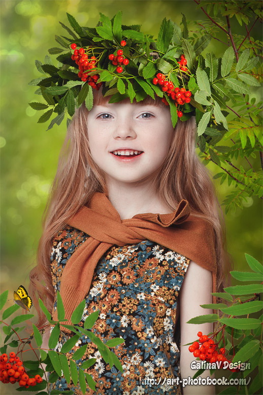 [Art-photobook] Коллаж Рябиновый венок (GalinaV)