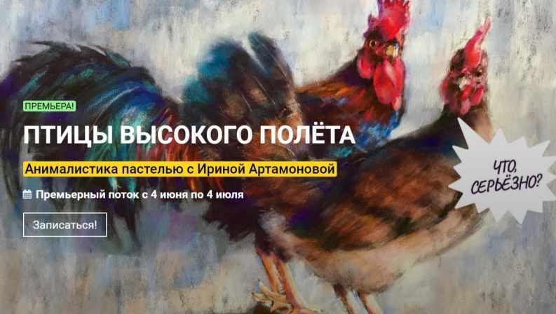 [kalachevaschool] Птицы высокого полета. Анималистика пастелью (Ирина Артамонова)