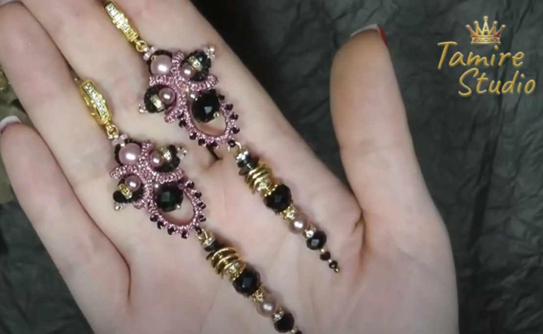 Брошь из бисера Серьги (Татьяна Тамире)